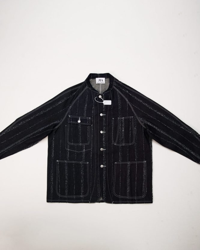 JA Blue White Stripped Shirt