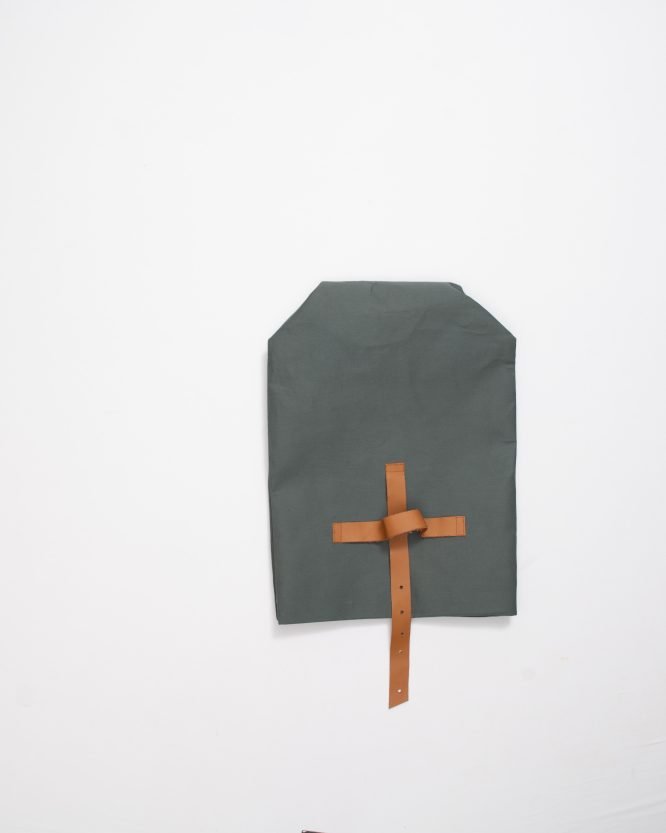 JA Army green paper bag