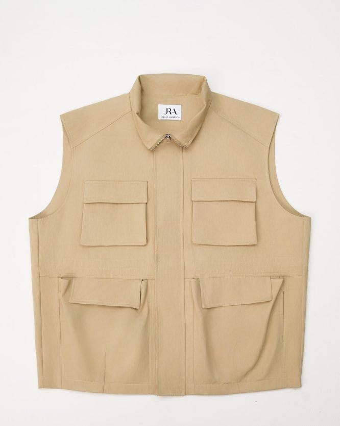 JA Light beige sleeveless Jacket