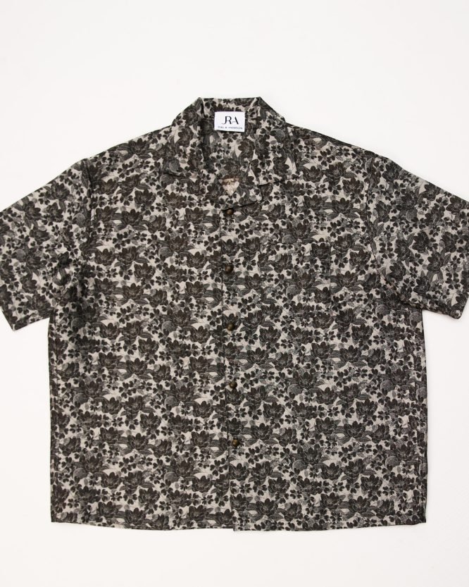 JA Black Printed Shirt