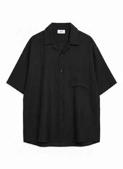 JA Black Short sleeve Shirt