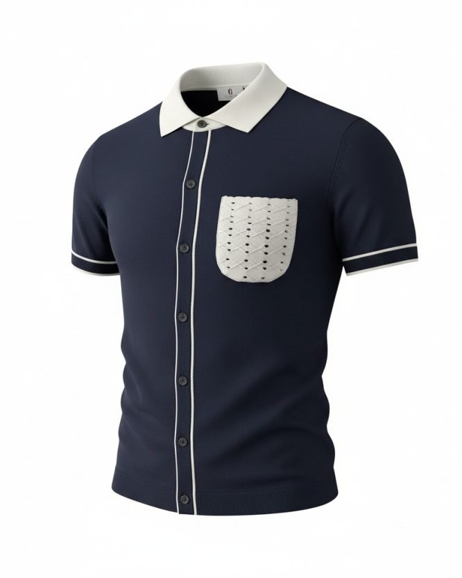 Shirt Aso Oke Pocket