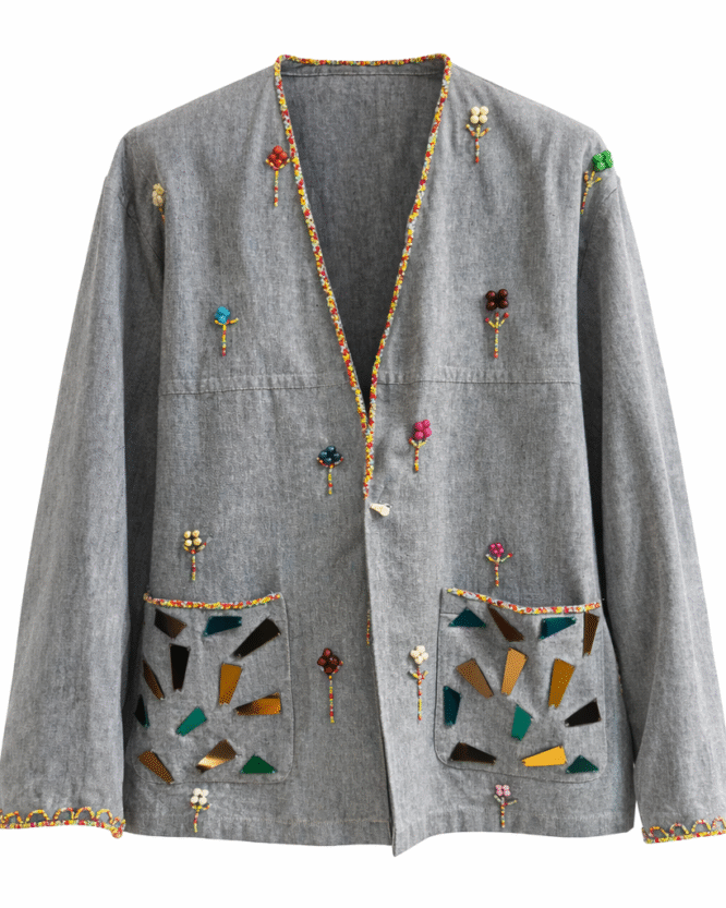 IAN Happy Reworked V Neck Shirt