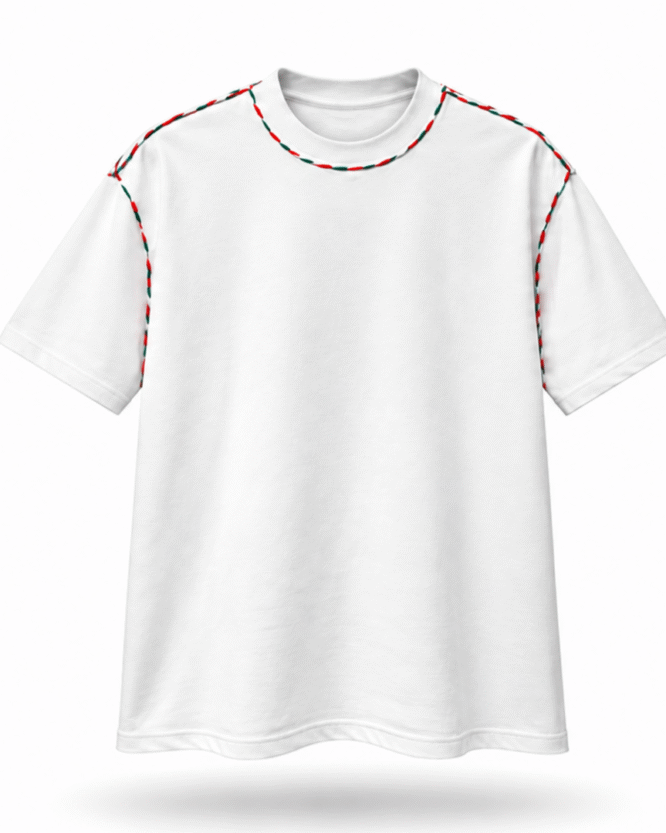 HAPPY TEE BACK LEAF DESGIN