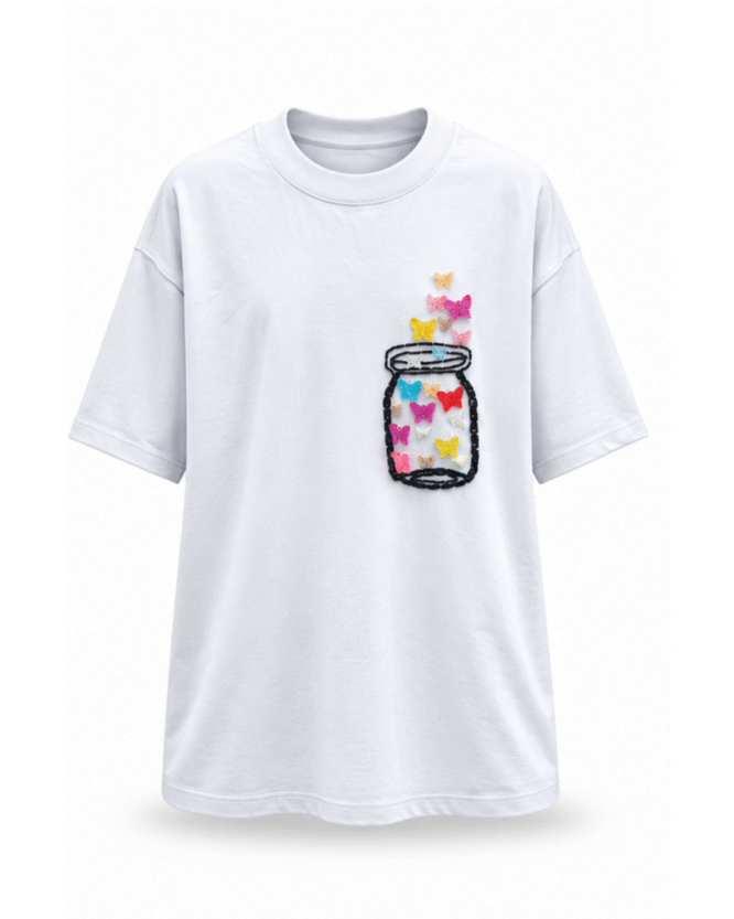 IAN CARSON SKETCH BEADED POT TEE