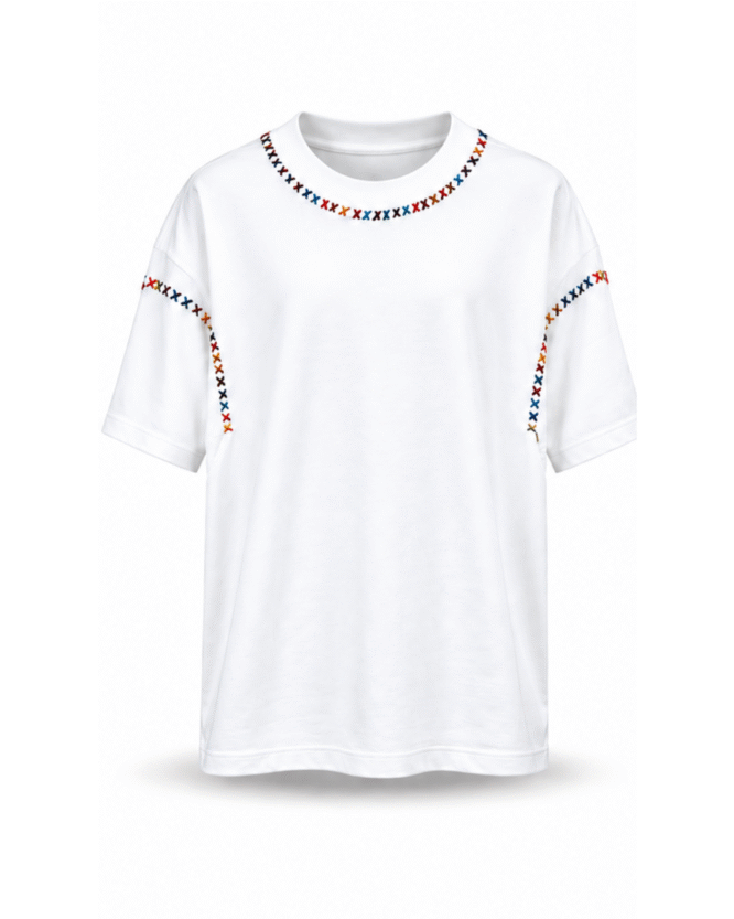 IAN CARSON CRISS/CROSS THREAD TEE