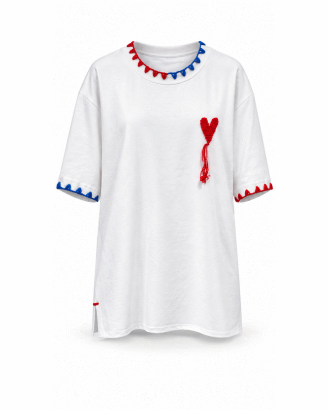 IAN CAROSN RED WOOL TEE