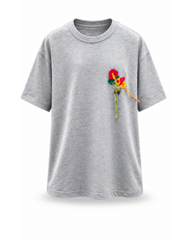 IAN CARSON HAPPY TEE WITH ROSE