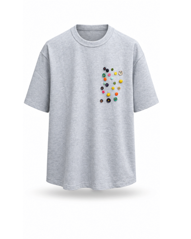 IAN CARSON BREAST COLOUR BEADED TEE