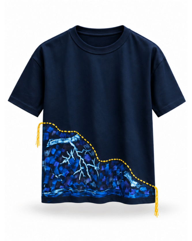 IAN CARSON THREADED/PAINTED DOWN TEE