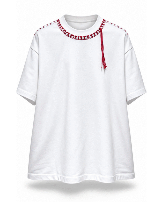 IAN CAROSN WINE WOOL TEE
