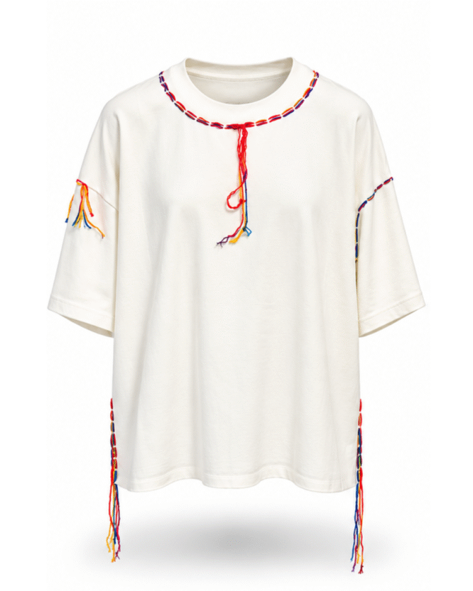 IAN CARSON WITHE BACK PATCH TEE