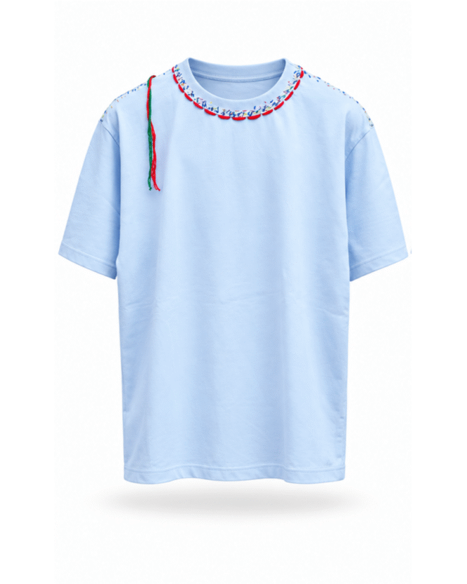 IAN CARSON THREADED PAINT TEE